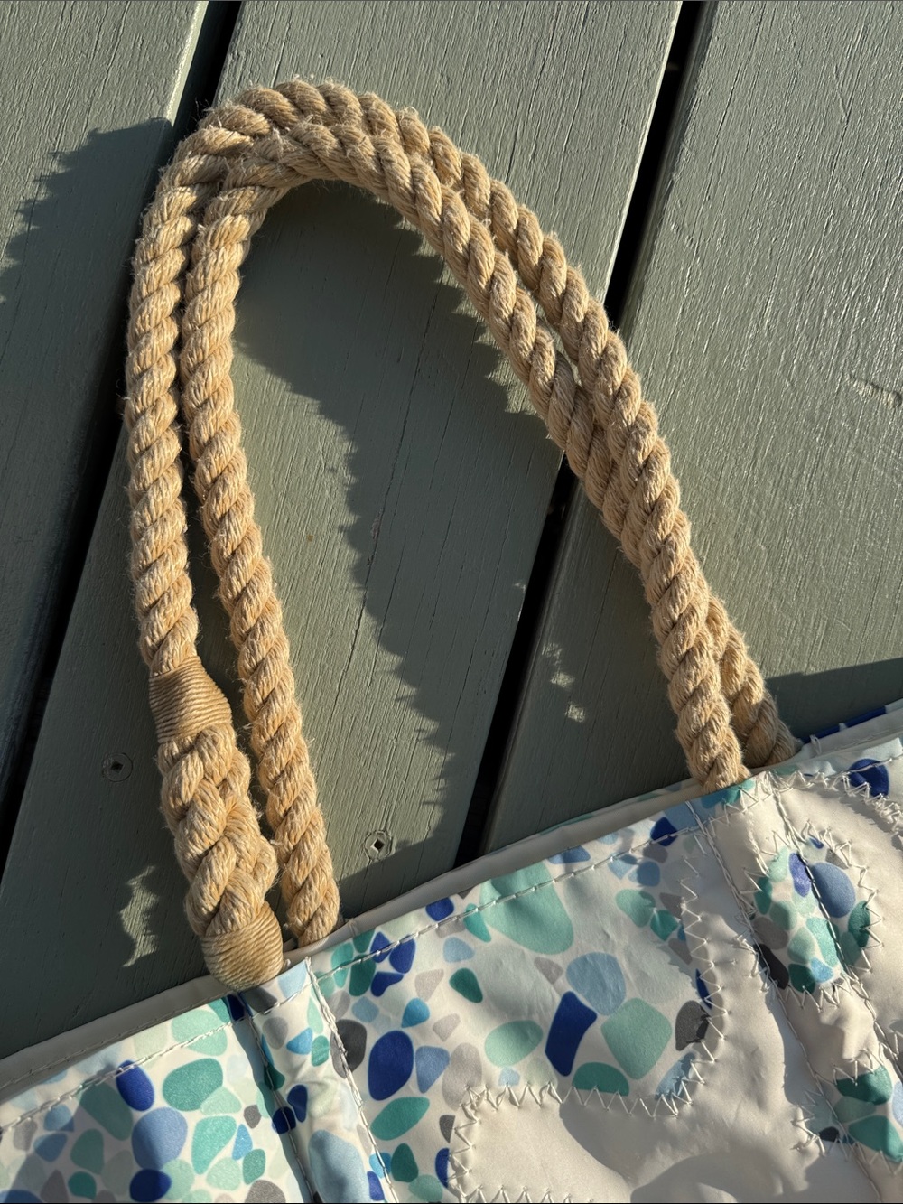 Sea Bags Medium Tote with Anchor and Seaglass - Picture 6 of 7